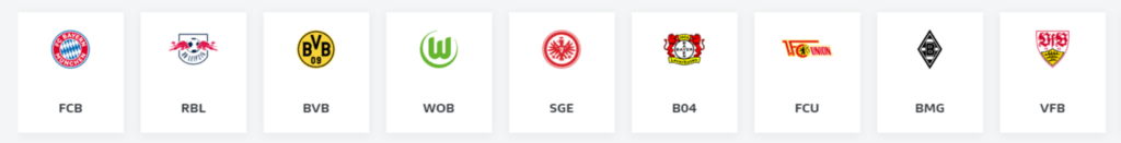 Bundesliga klubber