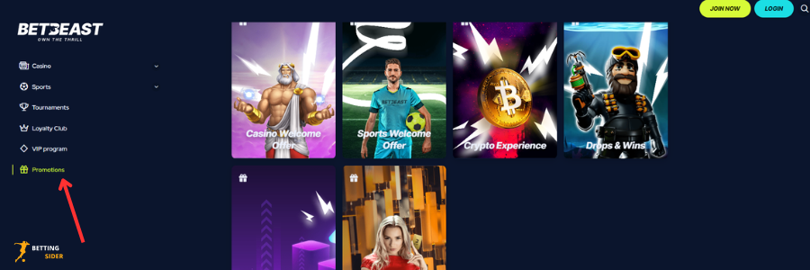 Betbeast Casino bonus