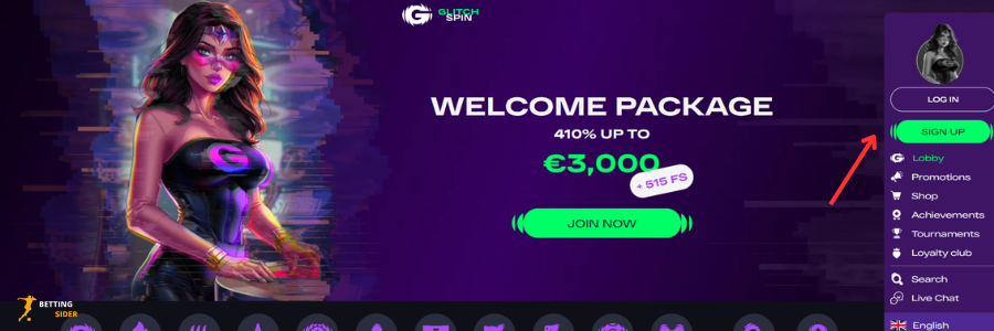 GlitchSpin casino