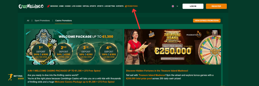 Gomblingo casino bonus