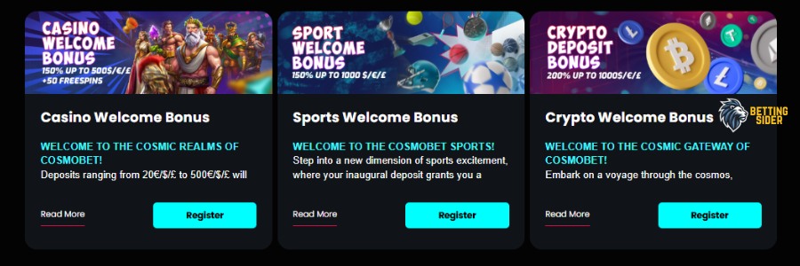 cosmobet udenlandsk casino bonusser