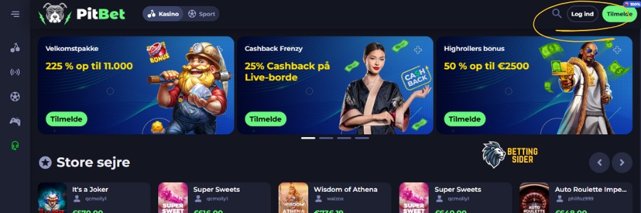 pitbet udenlandsk casino hjemmside