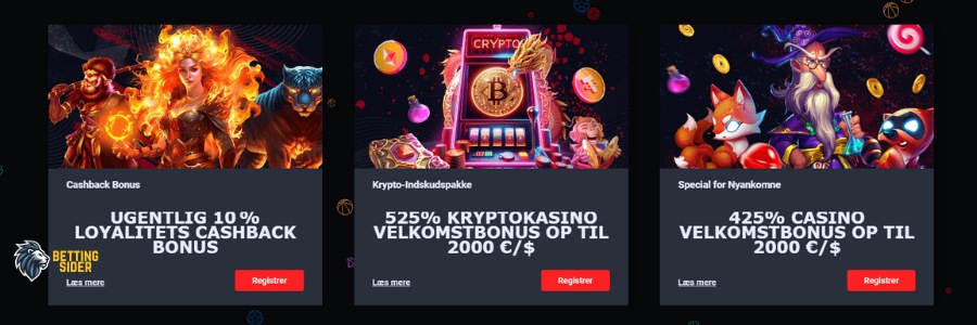 31bets udenlandsk casino bonusser