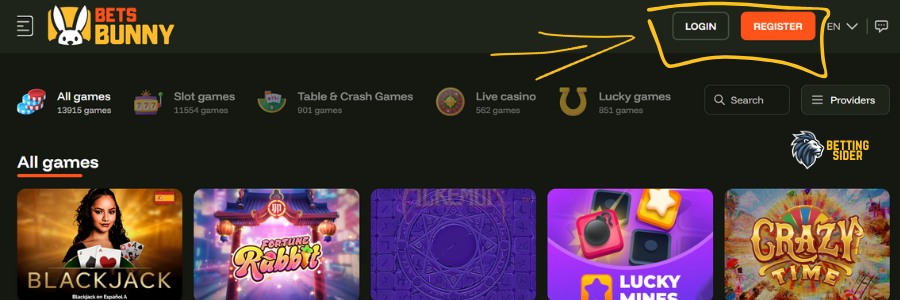 bets bunny udenlandsk casino