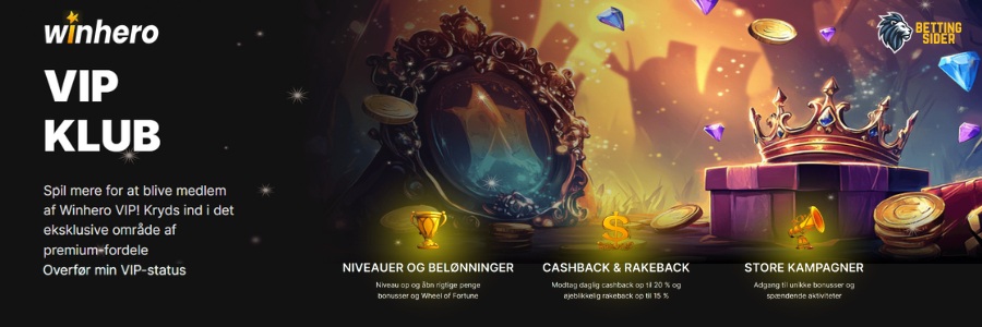 winhero vip udenlandske casino bonusser