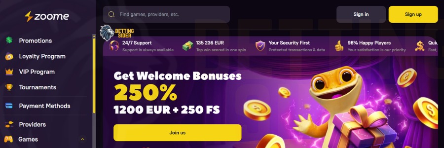 zoome casino uden rofus stratside