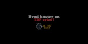 TDF cykel koster