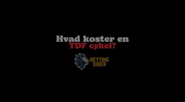 TDF cykel koster