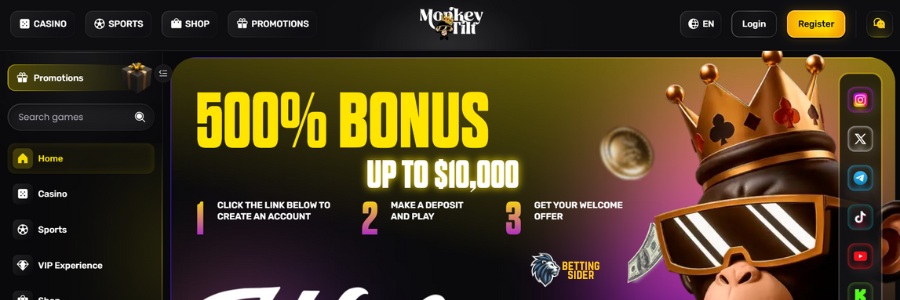 monkeytilt casino uden rofus hjemmside