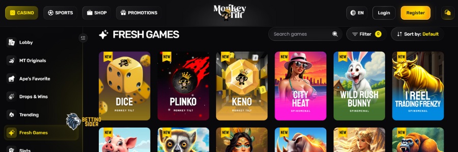 monkeytilt udenlandsk casino online spilleautomater