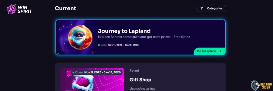 winspirit udenlandske casino bonusser