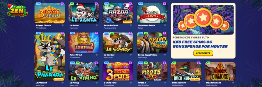 gamblezen online spilleautomater