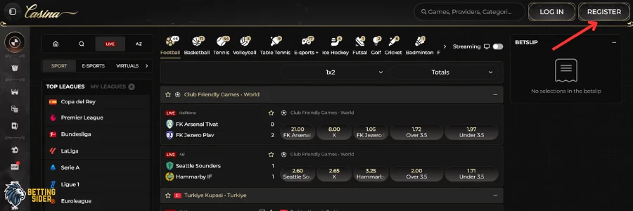 Casina betting sider uden MitID