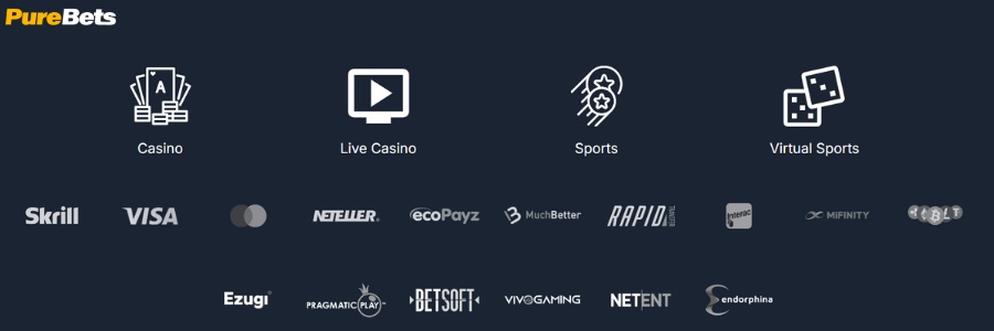 pure bets casino betalingsmetoder