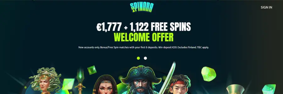 spinara udenlandsk casino startside